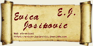 Evica Josipović vizit kartica